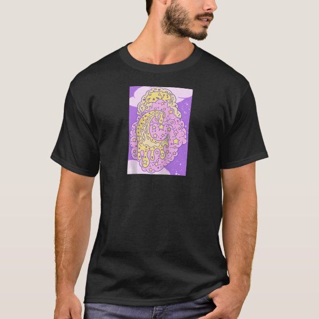 T-shirt Aidadaïsme Chat à la Crème Fondant Sur Un Nuage (Devant)