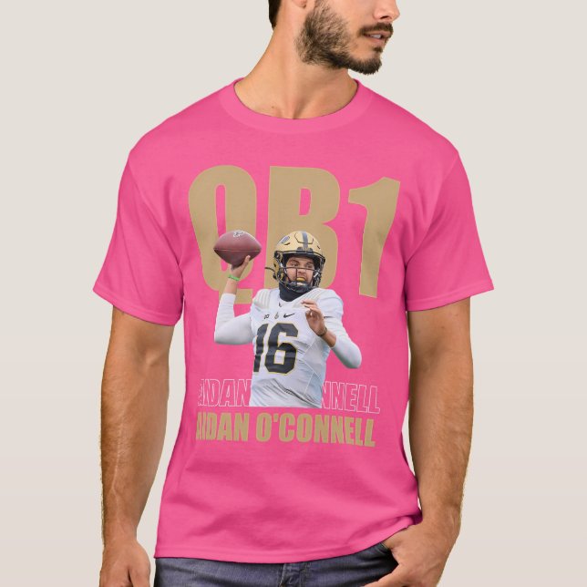 T-shirt Aidan O'Connell No.16 Purdue Fan Jersey (Devant)