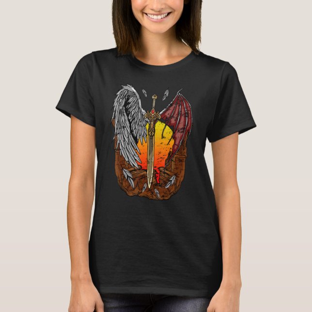 T-shirt Aidant Angel Half Devil Good and Pièges Angel (Devant)