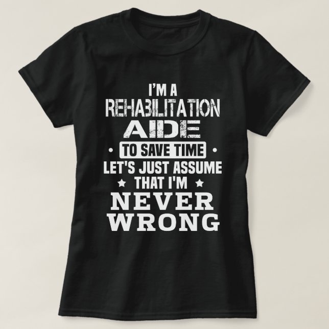 T-shirt Aide à la réadaptation (Design devant)
