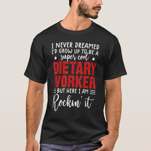 T-shirt aide alimentaire appréciation chemise service drôl (Devant)