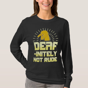 T-shirt Aide auditive Fierté des sourds Langue des signes