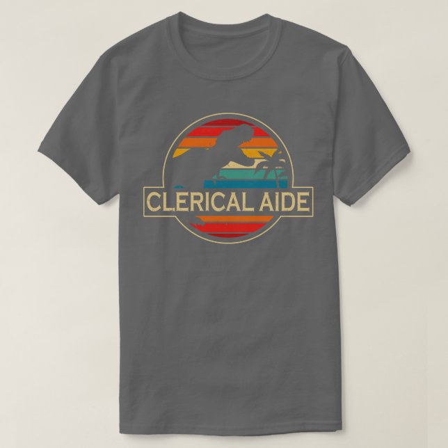 T-shirt Aide de bureau Dinosaur (Design devant)