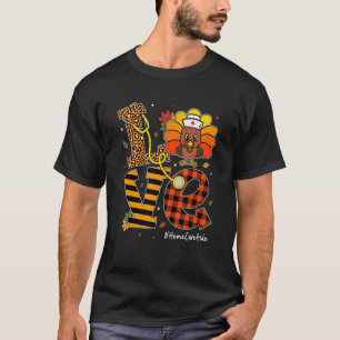 T-shirt Aide de vie pour soins à domicile Thanksgiving Tur