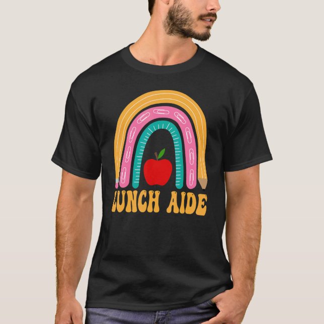 T-shirt Aide-Déjeuner Crayon Arc-En-Ciel Femmes Retour À L (Devant)