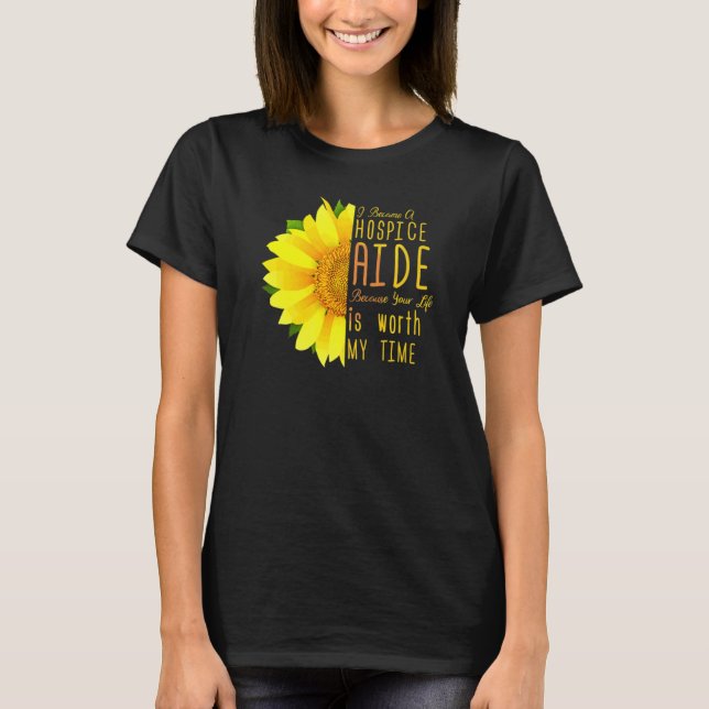 T-shirt Aide D'Hospice Je Suis Devenu Aide D'Hospice (Devant)