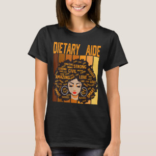 T-shirt Aide diététique Puissant Mois de l'histoire des No