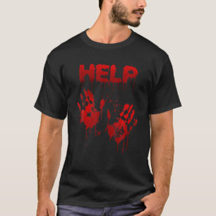 T-shirt Aide Empreinte sanglante - Horreur Costume d'Hallo