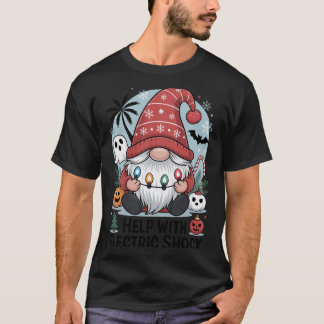 T-shirt Aide en cas de choc électrique – Noël drôle