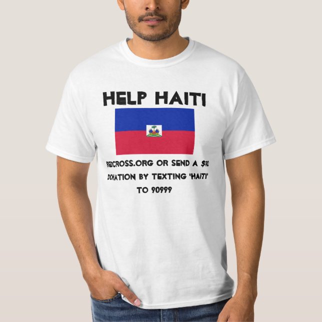 T-shirt aide Haïti (Devant)