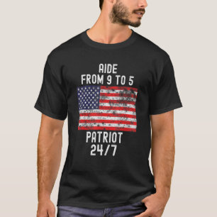 T-shirt Aide patriotique 4 juillet drapeau américain