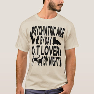 T-shirt Aide psychiatrique Amoureux des chats