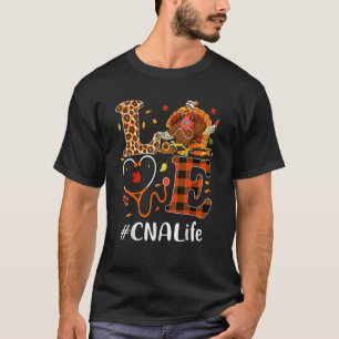 T-shirt Aide-soignant certifié Cna aime Thanksgiving 