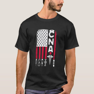 T-shirt Aide-soignant certifié CNA Drapeau Appréciation