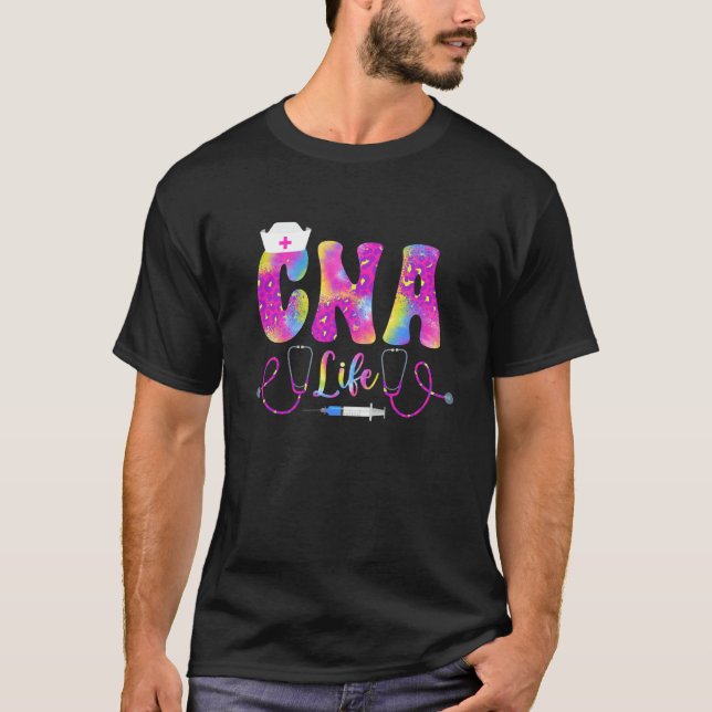 T-shirt Aide-soignant certifié CNA Life Infirmière CNA (Devant)
