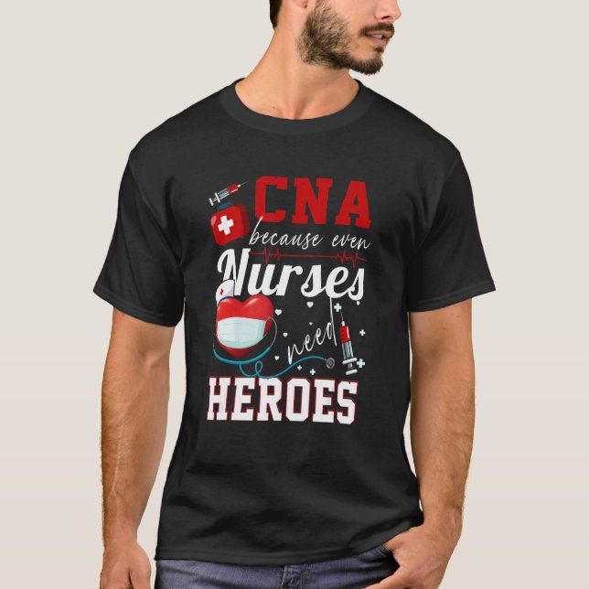 T-shirt Aide-soignant Parce que même les infirmières ont b (Devant)