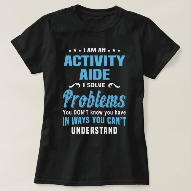 T-shirt Aide sur l'activité (Design devant)