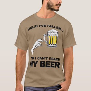 T-shirt Aide vintage Je suis tombé et je ne peux pas atte