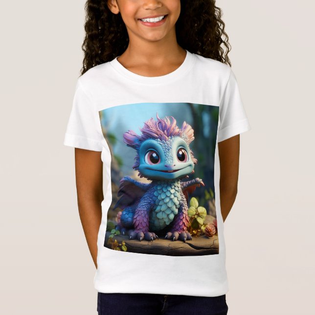 T-Shirt Aiden, un dragon lunaire (Devant)