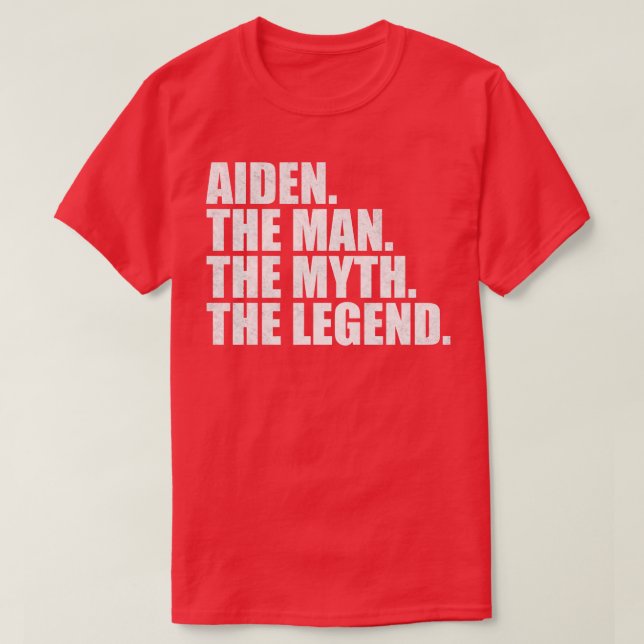 T-shirt AidenAiden Nom Aiden prénom Aiden (Design devant)