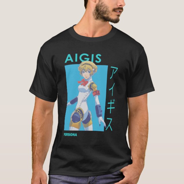 T-shirt Aigis SEES Aichan Aegis Persona 3 Essentiel (Devant)