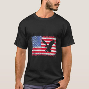 T-shirt Aigle à drapeau américain