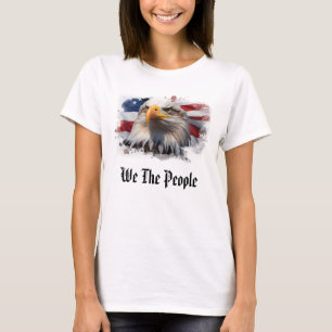 T-shirt *~* Aigle à drapeau américain Patriotique AP27