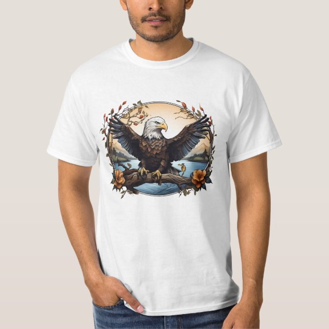 T-Shirt - Aigle à tête blanche américain (Devant)