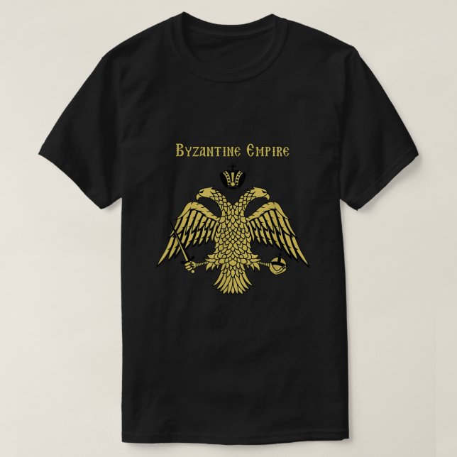 T-shirt Aigle à tête double de l'Empire byzantin Constanti (Design devant)