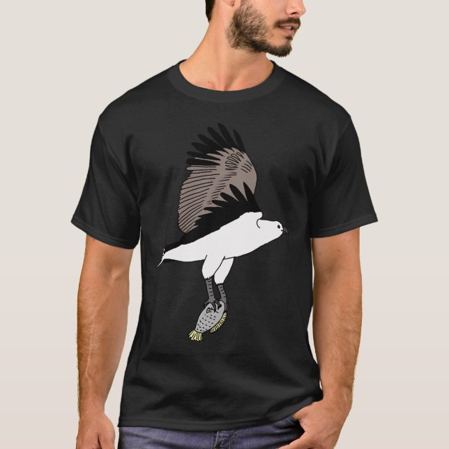 T-shirt Aigle à ventre blanc (Devant)