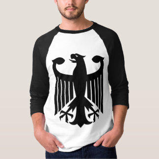 T-shirt Aigle allemand avec de drapeau le dos dessus