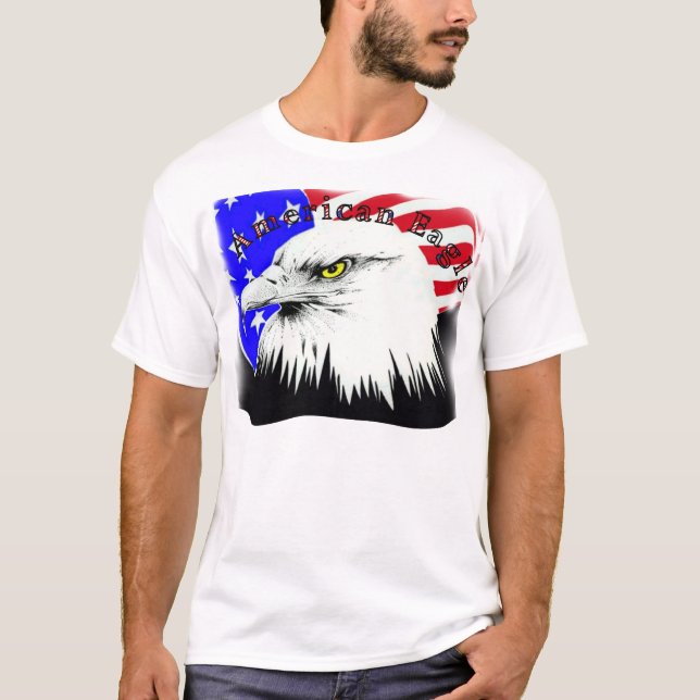 T-shirt Aigle américain - (Devant)