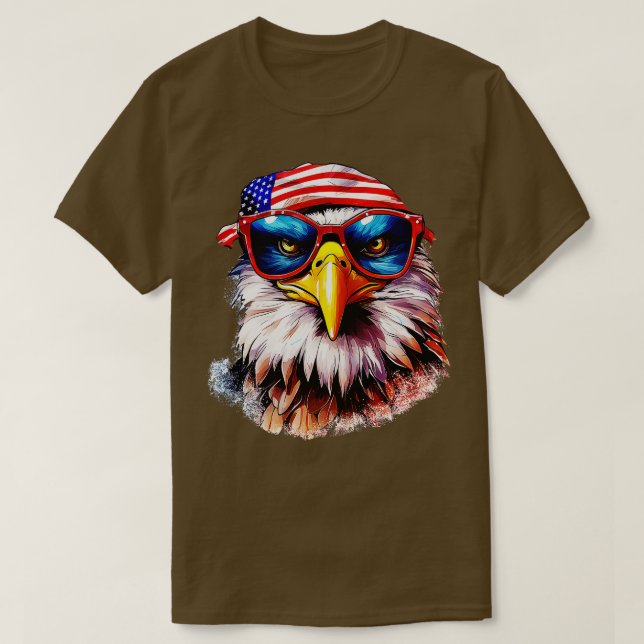 T-shirt aigle américain (Design devant)