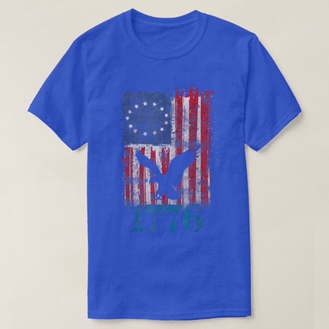 T-shirt Aigle américain 1776 (Design devant)