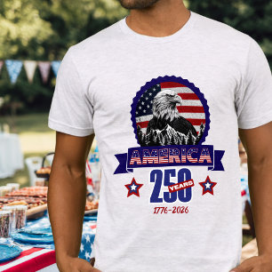 T-shirt Aigle Américain Patriotique Joyux 250e Anniversair