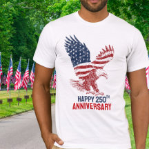 Aigle Américain Patriotique Joyux 250e Anniversair