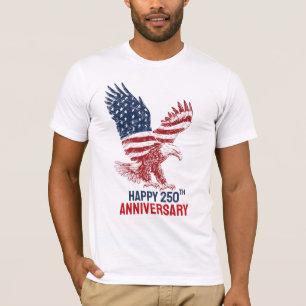 T-shirt Aigle Américain Patriotique Joyux 250e Anniversair