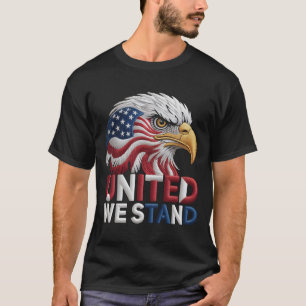 T-shirt Aigle Américain Patriotique Style Broderie Patriot