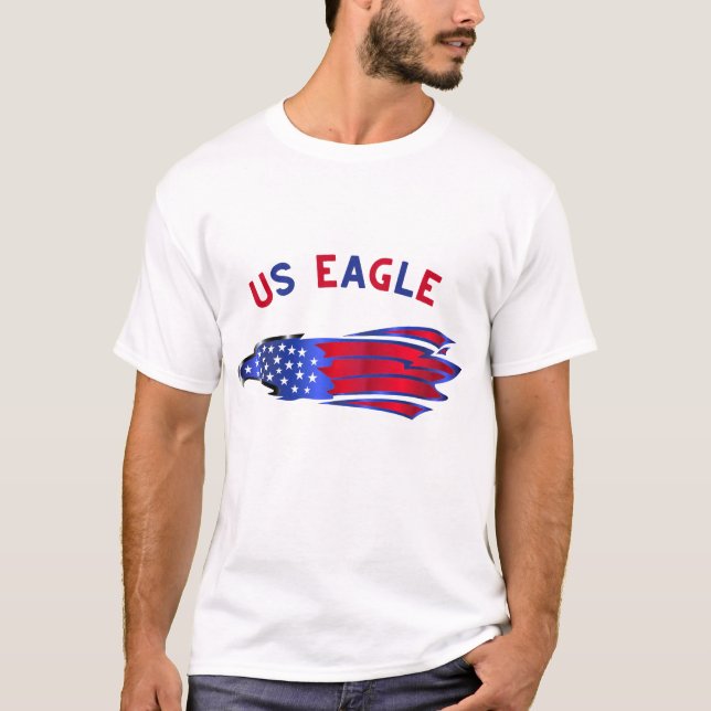 T-shirt Aigle américain symbole de liberté (Devant)