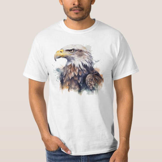 T-shirt Aigle aquarelle (Devant)