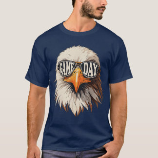 T-shirt Aigle au visage chauve avec des lunettes de soleil