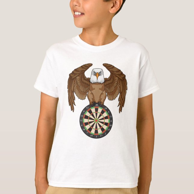 T-shirt Aigle aux fléchettes avec cible (Devant)