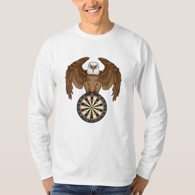 T-shirt Aigle aux fléchettes avec Dartboard (Devant)