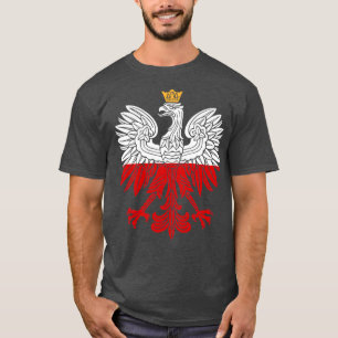 T-shirt Aigle blanc polonais Pologne Polska Design 