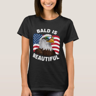 T-shirt Aigle chauve chauve est beau 4 juillet