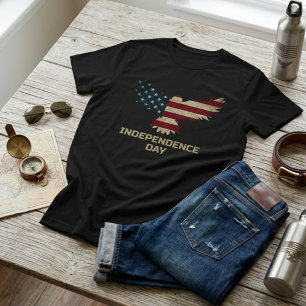 T-shirt Aigle chauve Jour de l'Indépendance Patriotique