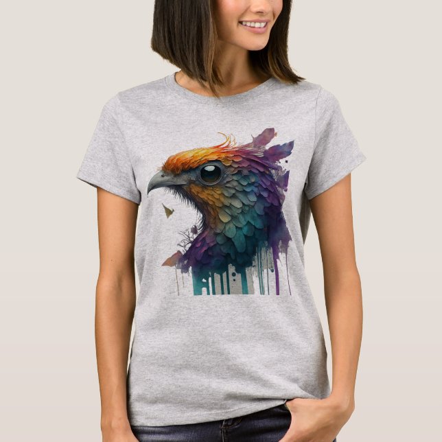 T-shirt aigle coloré (Devant)