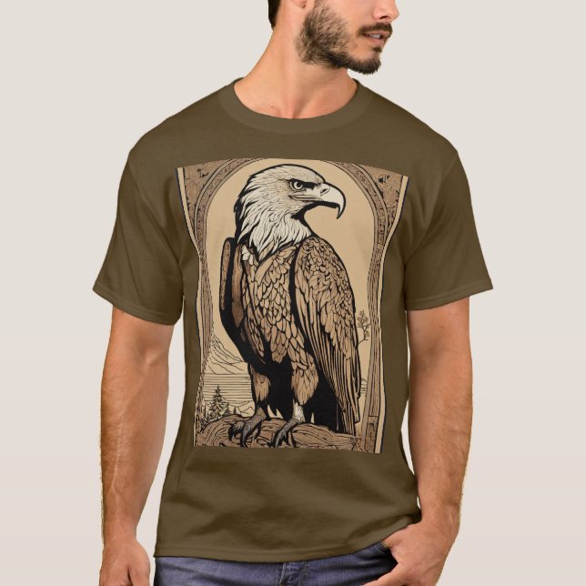 T-shirt "Aigle" Conçu (Devant)