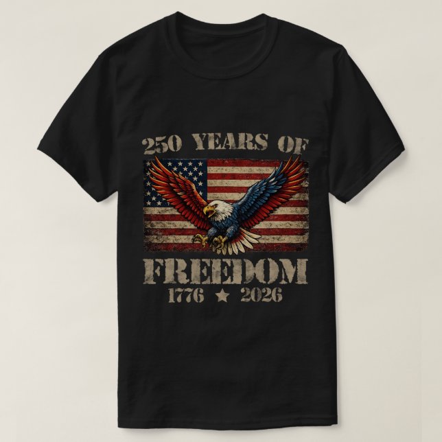 T-shirt Aigle de 250 ans de liberté (Design devant)