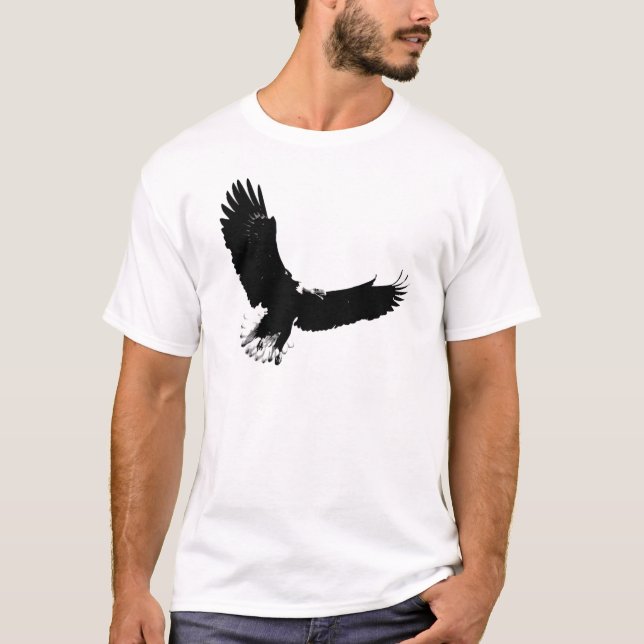 T-shirt Aigle de Bald en vol (Devant)